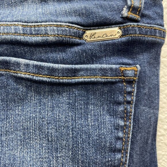 KanCan Womens Size 9 / 28  High Rise Skinny Jeans Medium Dark Wash Cut 4891 - Picture 10 of 11